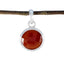 Red Onyx Featherlight German Silver Solitaire Red Pendant