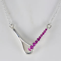 Rubin CZ Liten mexikansk silver flera Eliza lyxiga röda hängsmycken