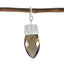Smoky Quartz Dainty Egyptian 925 Silver Solitaire Brown Pendant