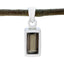 Smoky Quartz Delicate Spanish Silver Solitaire Brown Pendant