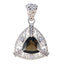smoky quartz Eye-catching Australian 925 Silver multiple Brown Pendant
