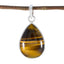 Tiger Eye Essential Egyptian 92.5 Silver Solitaire Brown Pendant