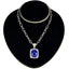Tanzanite Chunky Turkish 925 Silver multiple Blue Pendant