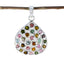 Tourmaline Statement Russian 92.5 Silver multiple multicolor Pendant