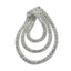 White CZ Statement Australian 925 Silver multiple White Pendant