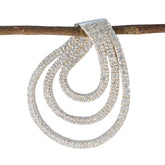 Weißer Zirkonia-Anhänger aus 925er Silber im Nahen Osten