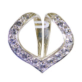 White CZ Classic Australian 92.5 Silver multiple White Pendant