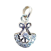 White CZ Featherlight African Sterling Silver multiple White Pendant