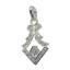 White CZ Featherlight Middle Eastern 925 Silver multiple White Pendant