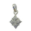 White CZ Featherlight Australian 92.5 Silver multiple White Pendant