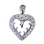 White CZ Classic Australian Silver multiple White Pendant