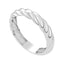 Plain Plain Russian Silver Gray Gemstone Classic twisted Thumb Ring Jewelry