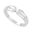 Plain Plain French 92.5 Silver Gray Gemstone Classic Signet Thumb Ring Jewellery