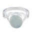 Aqua Chalcedony Solitaire German 925 Sterling Silver Green Gems Classic Romantic Ring Jewellery