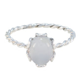 Aqua Chalcedony Solitaire Turkish 925 Sterling Silver Green Gemstones Elegant Twist Ring Jewellery