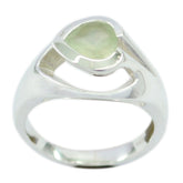 Aqua Chalcedony Solitaire Egyptian 925 Silver Green Gems Eye catching Love Ring Jewellery