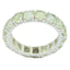 Aqua Chalcedony multiple Turkish 925 Sterling Silver Green Gemstone Delicate Eternity Band Jewelry