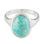 Amazonite Solitaire Moroccan Silver Green Gems Minimal Contemporary Ring Jewellery