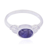 Amethyst Solitaire Korean 925 Sterling Silver Purple Gemstone Whisper thin Modern Ring Jewellery