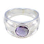 Amethyst Solitaire Moroccan 925 Silver Purple Gemstones Classic Contemporary Ring Jewelry