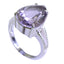 Amethyst Solitaire Moroccan Silver Purple Gemstone Versatile Romantic Ring Jewelry