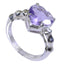 Amethyst Solitaire American 925 Silver Purple Gemstones Whisper thin Promise Ring Jewellery