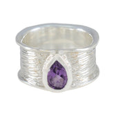 Amethyst Solitaire African Sterling Silver Purple Gemstone Versatile Victorian Band Jewellery