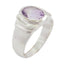 Amethyst Solitaire Moroccan Silver Purple Gemstones Eye catching Love Ring Jewellery