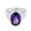 Amethyst Solitaire Spanish Sterling Silver Purple Gemstones Statement Heritage Ring Jewellery