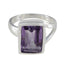 Amethyst Solitaire African 925 Silver Purple Gemstones Versatile Modern Ring Jewellery
