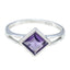 Amethyst Solitaire Korean 92.5 Silver Purple Gemstone Dainty Romantic Ring Jewelry