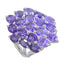 Amethyst multiple Egyptian Silver Purple Gemstones Mid weight Signet Ring Jewellery