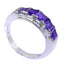 Amethyst Penta African 92.5 Silver Purple Gemstones Tiny Trendy Ring Jewellery