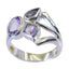Amethyst Trilogy Moroccan 925 Silver Purple Gemstones Mid weight Romantic Ring Jewellery