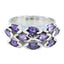 Amethyst deka Moroccan 925 Silver Purple Gems Eye catching Trendy Ring Jewellery