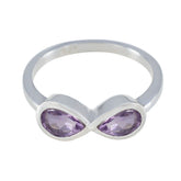 Amethyst multiple Japanese 925 Silver Purple Gems Dainty Artisan Ring Jewelry
