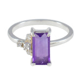 Amethyst Halo Turkish Sterling Silver Purple Gems Dainty Romantic Ring Jewellery