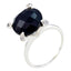 Black Onyx Halo Egyptian 92.5 Silver Black Gemstone Slim Cultural Ring Jewellery