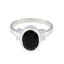 Black Onyx Solitaire Egyptian 92.5 Silver Black Gems Mid weight Sophisticated Ring Jewellery
