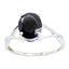 Black Onyx Solitaire Japanese 925 Silver Black Gemstone Delicate Sophisticated Ring Jewellery