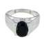 Black Onyx Solitaire African 925 Silver Black Gems Versatile Heritage Ring Jewellery