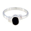 Black Onyx Solitaire Turkish 92.5 Silver Black Gemstones Delicate Graceful Ring Jewellery