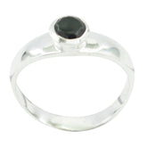 Black Onyx Solitaire Turkish 92.5 Silver Black Gemstone Whisper thin Contemporary Ring Jewellery