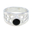 Black Onyx Solitaire Latin American Sterling Silver Black Gemstones Versatile Filigree Ring Jewellery