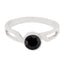 Black Onyx Solitaire Turkish 92.5 Silver Black Gems Whisper thin Abstract Ring Jewelry