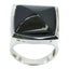Black Onyx Solitaire Egyptian Silver Black Gems Chunky Retro Ring Jewellery