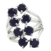 Black Onyx octa Indian 925 Silver Black Gems Eye catching Modern Ring Jewelry