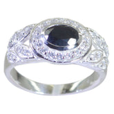 Black Onyx Halo Moroccan 925 Silver Black Gemstone Minimal Luxurious Ring Jewellery