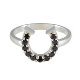 Black Onyx multiple Turkish 925 Sterling Silver Black Gems Whisper thin Glamorous Ring Jewelry