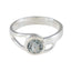 Blue Topaz Solitaire Moroccan 925 Sterling Silver Blue Gemstones Slim Luxurious Ring Jewelry
